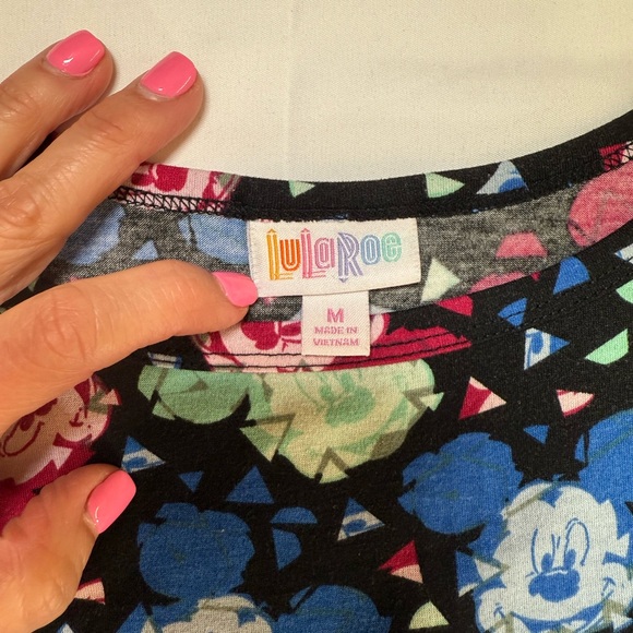 Women’s LuLaRoe Mickey Mouse  Short Sleeve Dress. Size Medium - Picture 7 of 7